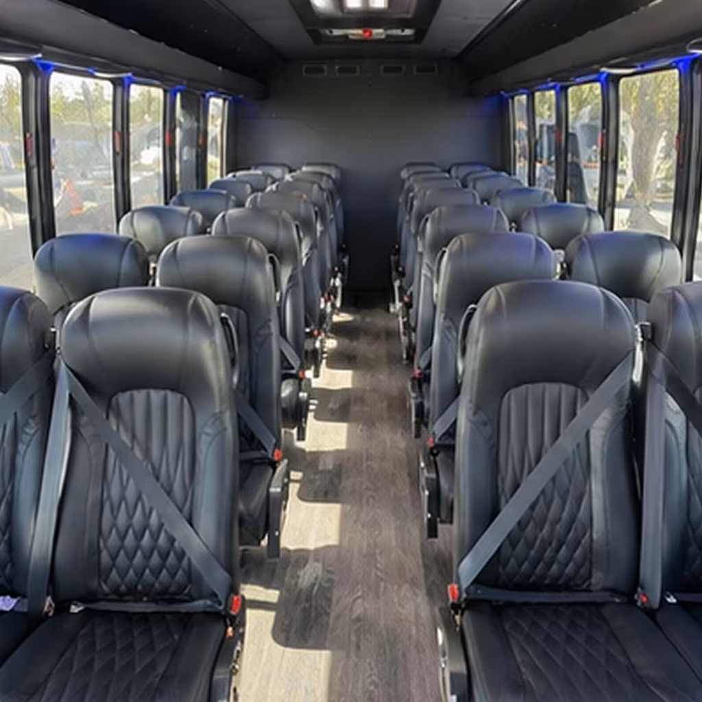 28 passenger minibus inside