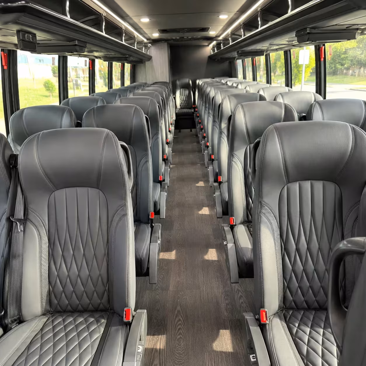 28 passenger minibus interior