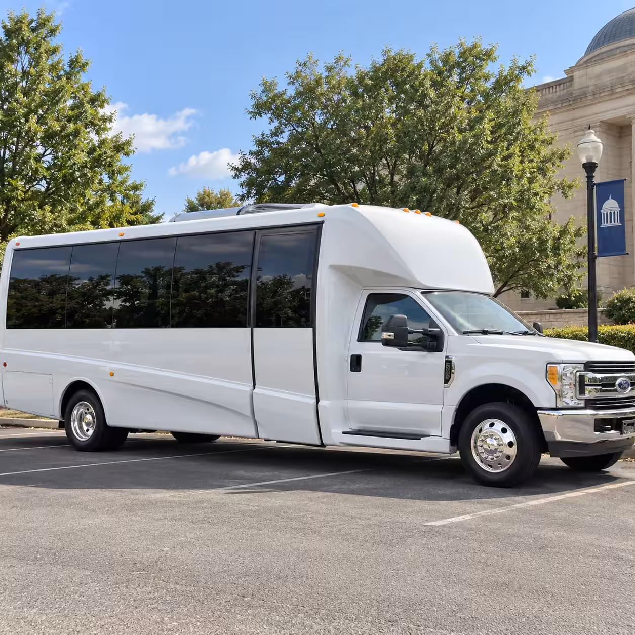 college campus tour minibus rentals for chino hills students
