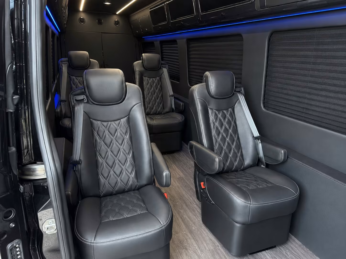 sprinter van with driver inside